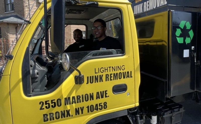 Image of Lightning Junk Removal Crew in Truck